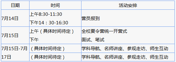 2017年厦门大学信息学院全国优秀大学生暑期夏令营招生简章